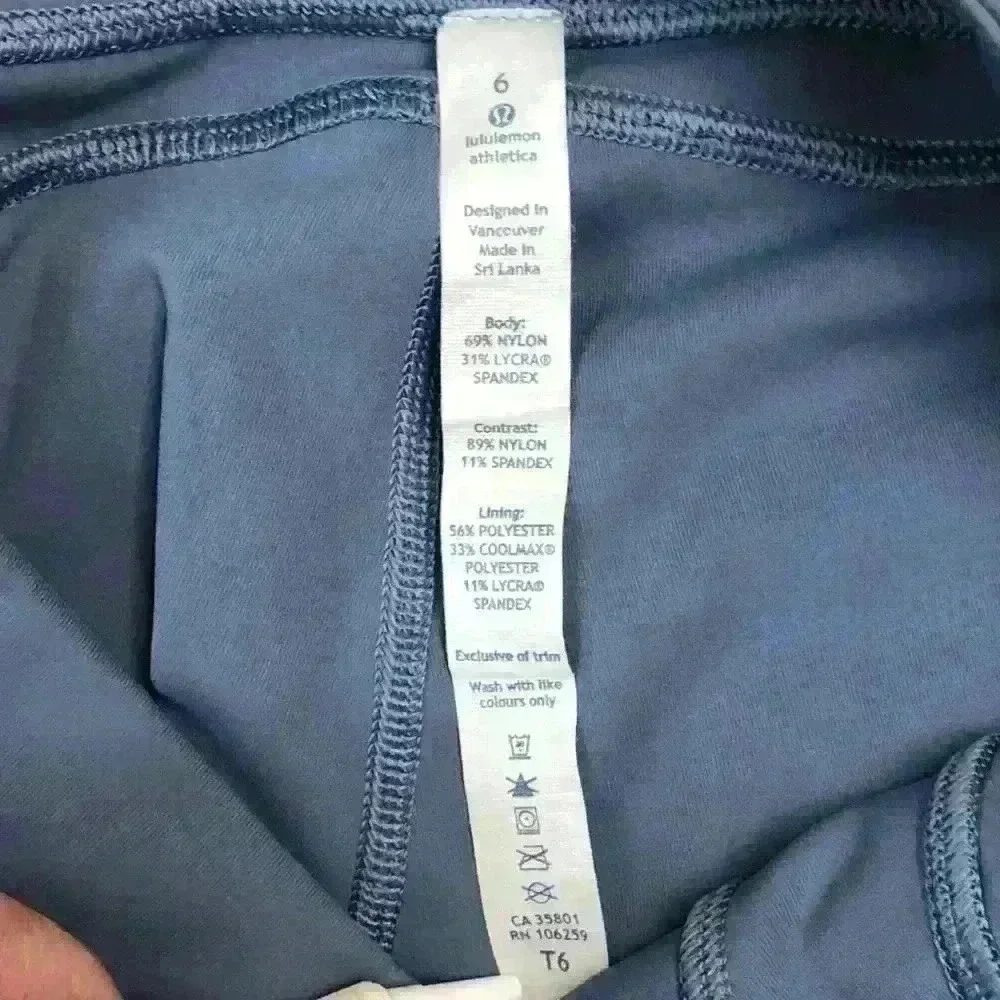 Lululemon Purple Crop Leggings Size 6